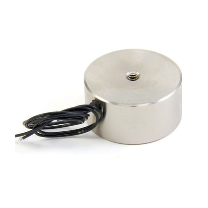 Side view of 25x11mm 24V circular electromagnet lifting magnet