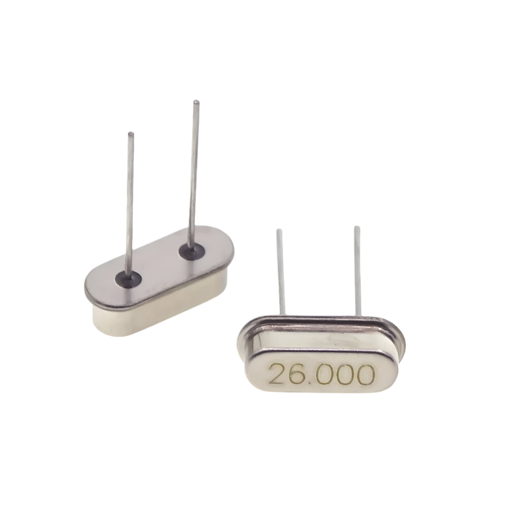 QUARKZMAN 26MHz Quarzoszillator Kit – 10 Stück HC-49S DIP 2-Pin Für Mikrocontroller & RF-Systeme