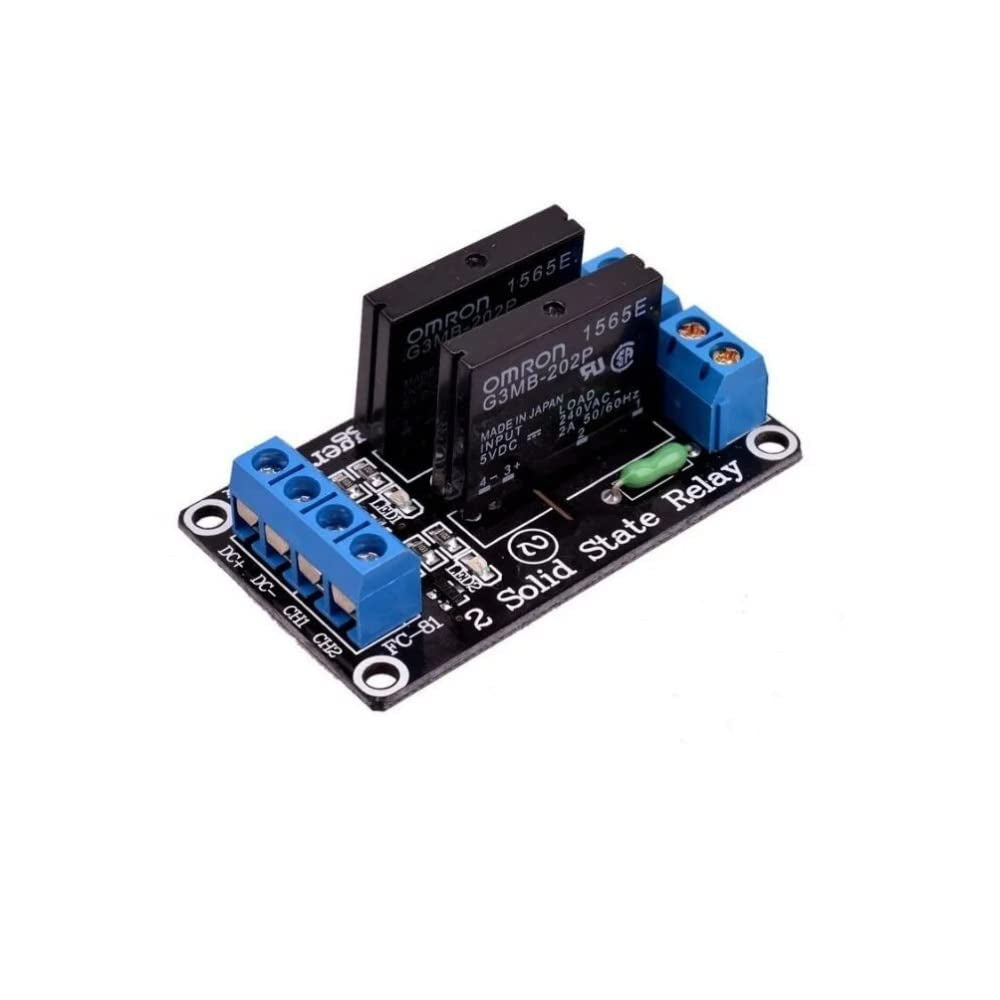 2rm Module 2-Channel 12V Solid State Relay Module SSR DC 250V 2A