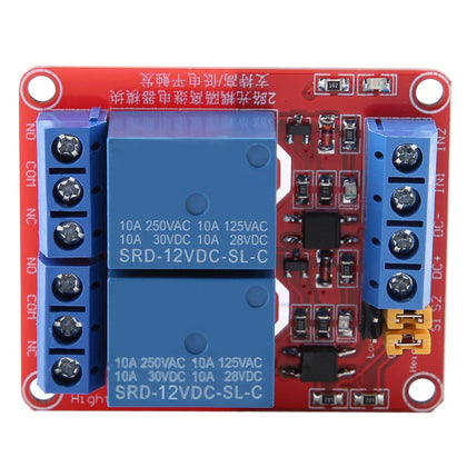 2 Channel 12V Relay Module with Optocoupler