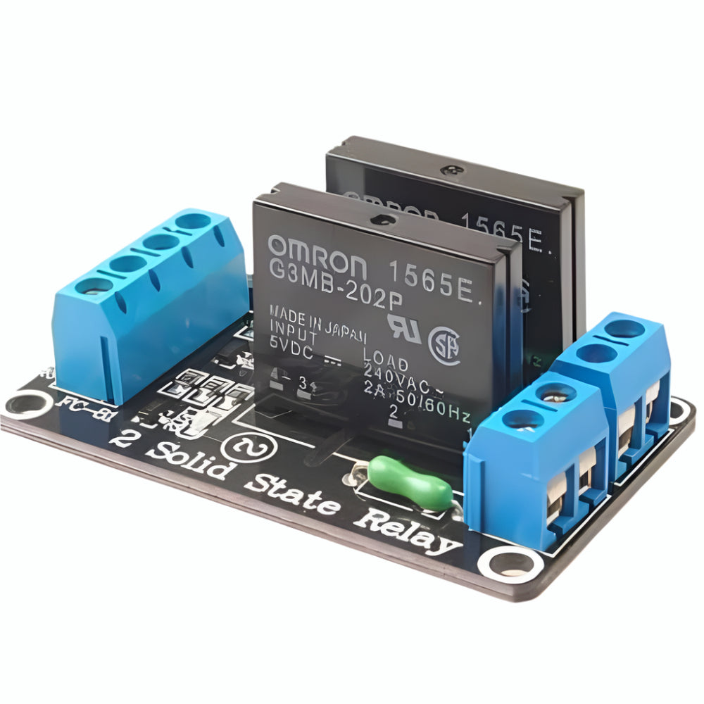 2rm Module 2CH 24V Solid State Relay Module SSR DC Control 250V 2A