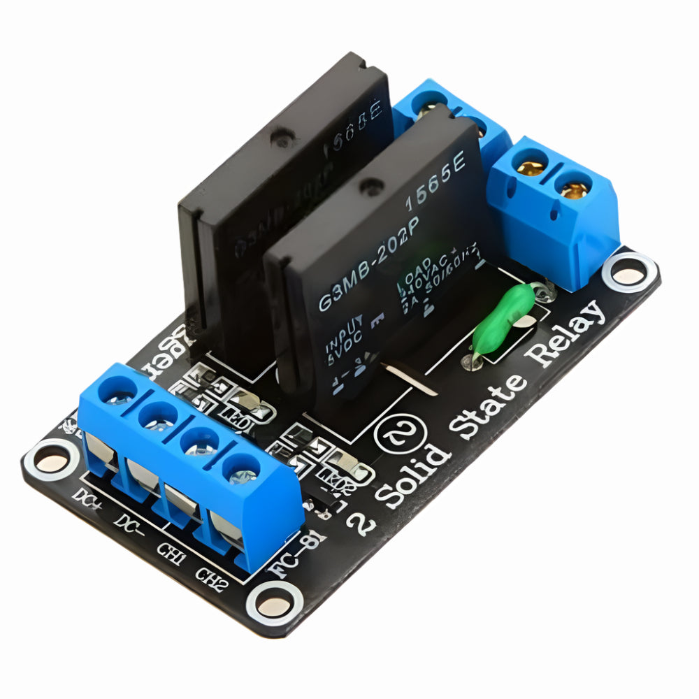 2rm Module 2CH 24V Solid State Relay Module SSR DC Control 250V 2A