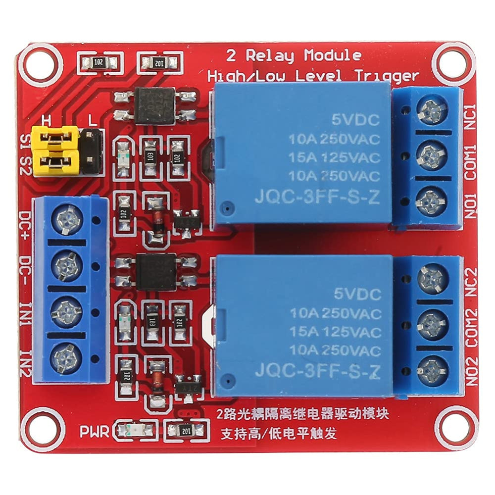 Hailege 2pcs 5V Un Canale Modulo Relè Relè Interruttore Con OPTO Isolamento Alto Basso Livello Trigger