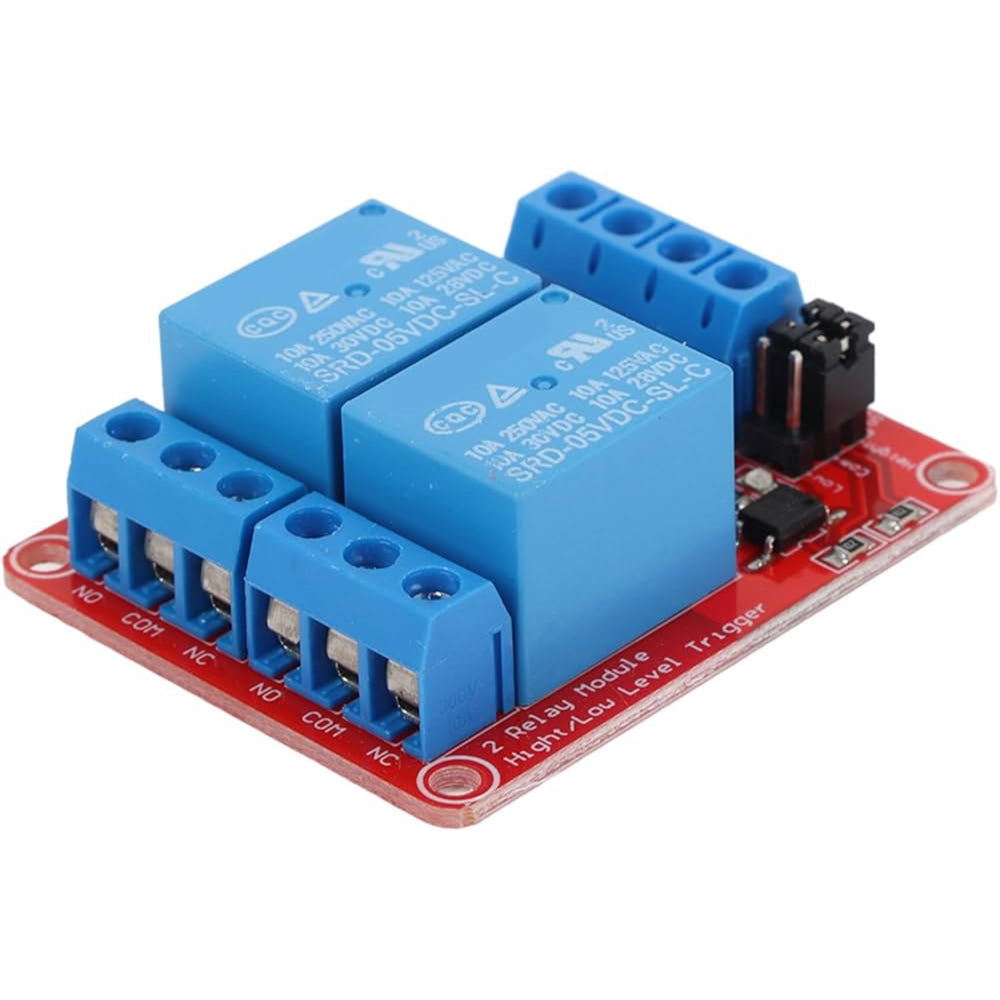 5V 2-Channel Relay Module with Optocoupler & Light Coupling