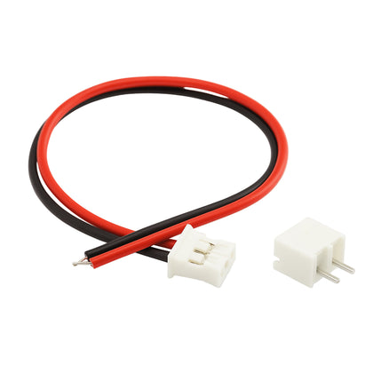 2P Locking Pin Pitch 2.54mm Connector Single Head, Straight Male and Female both 300mm