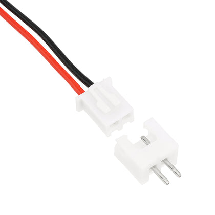 2P Locking Pin Pitch 2.54mm Connector Single Head, Straight Male and Female both 300mm_1