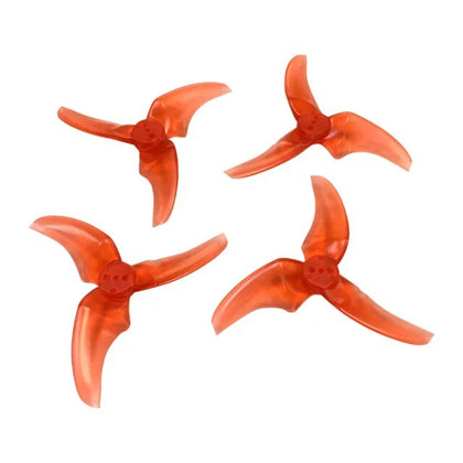 2 Pairs Emax Avan Rush 2.5 Inch 3 Blade Propeller 2CW + 2CCW Red Suitable for Quadcopter Drones