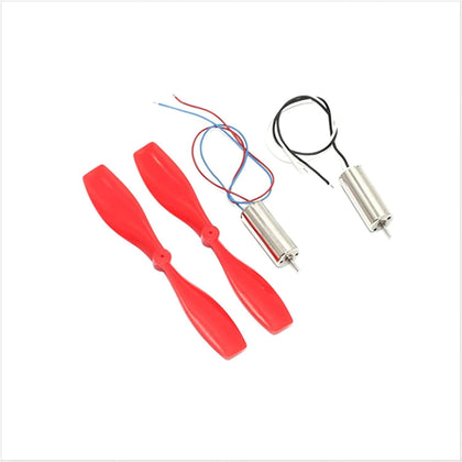 2 Pcs 720 Magnetic Micro Coreless Motor for Micro Quadcopters with propellors 1xCW & 1xCCW