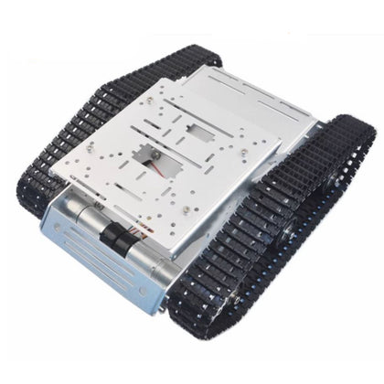 2WD Export Quality tank chassis smart Car crawler Robot Chassis Silver_2