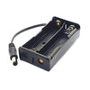 2X18650 Black Battery Holder with DC Power Plug image