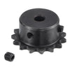 2 Module 15 Teeth hole 6mm Transmission Sprocket 45 Steel Black Finished