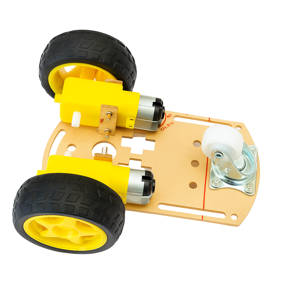 2 WD Mini Smart Car Transparent Chassis For Robot Car/tracking car Without battery box_2