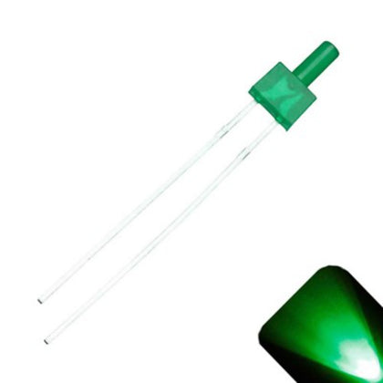 2mm Green LED Hair - Small Green LED for Hair Projects_1