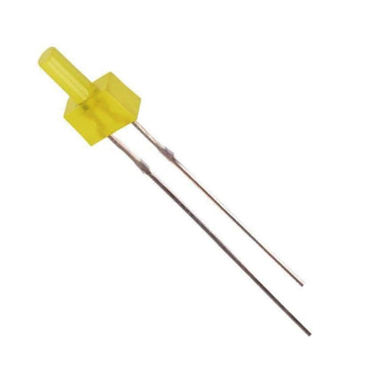 2mm Yellow LED Hair - Small Yellow LED 