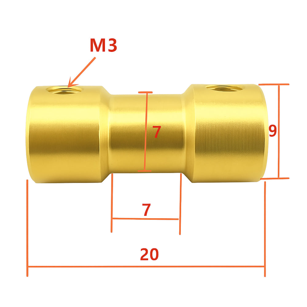 miniature rigid shaft connector for robotics