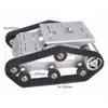 2WD silver metal tank chassis for smart robot crawler