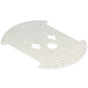 2wd aluminum robot chassis bottom plate for bo motor