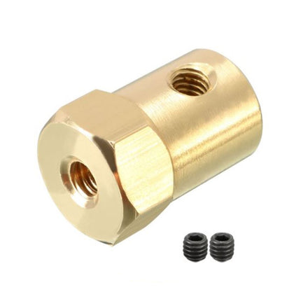 3.17mm motor hex coupling for robot wheels