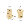 3.17mm Wheel Connector / DC Gear Motor Hex Coupling/for Robot Robotics with Screws_3