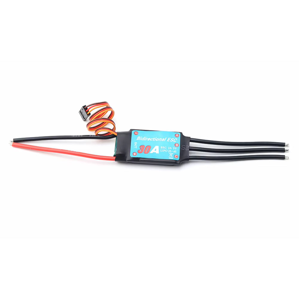 30A Bidirectional Brushless ESC 2-4S UBEC 5V 2A Electric Speed Control