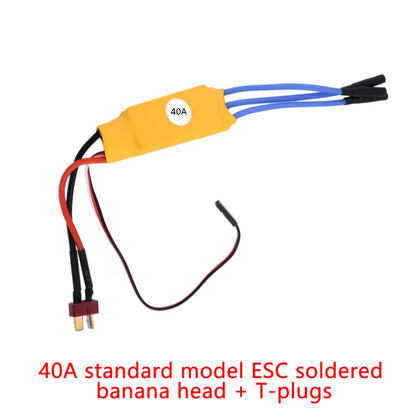 Standard XXD HW40A 40A Brushless Motor ESC With Soldered banana head and T plug_1
