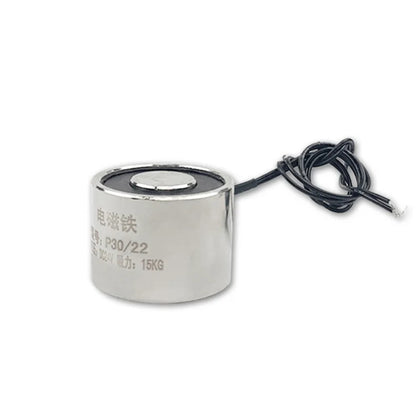 30x22mm 24V Holding Lifting Magnet Electromagnet Lift 15Kg Solenoid 3W_1