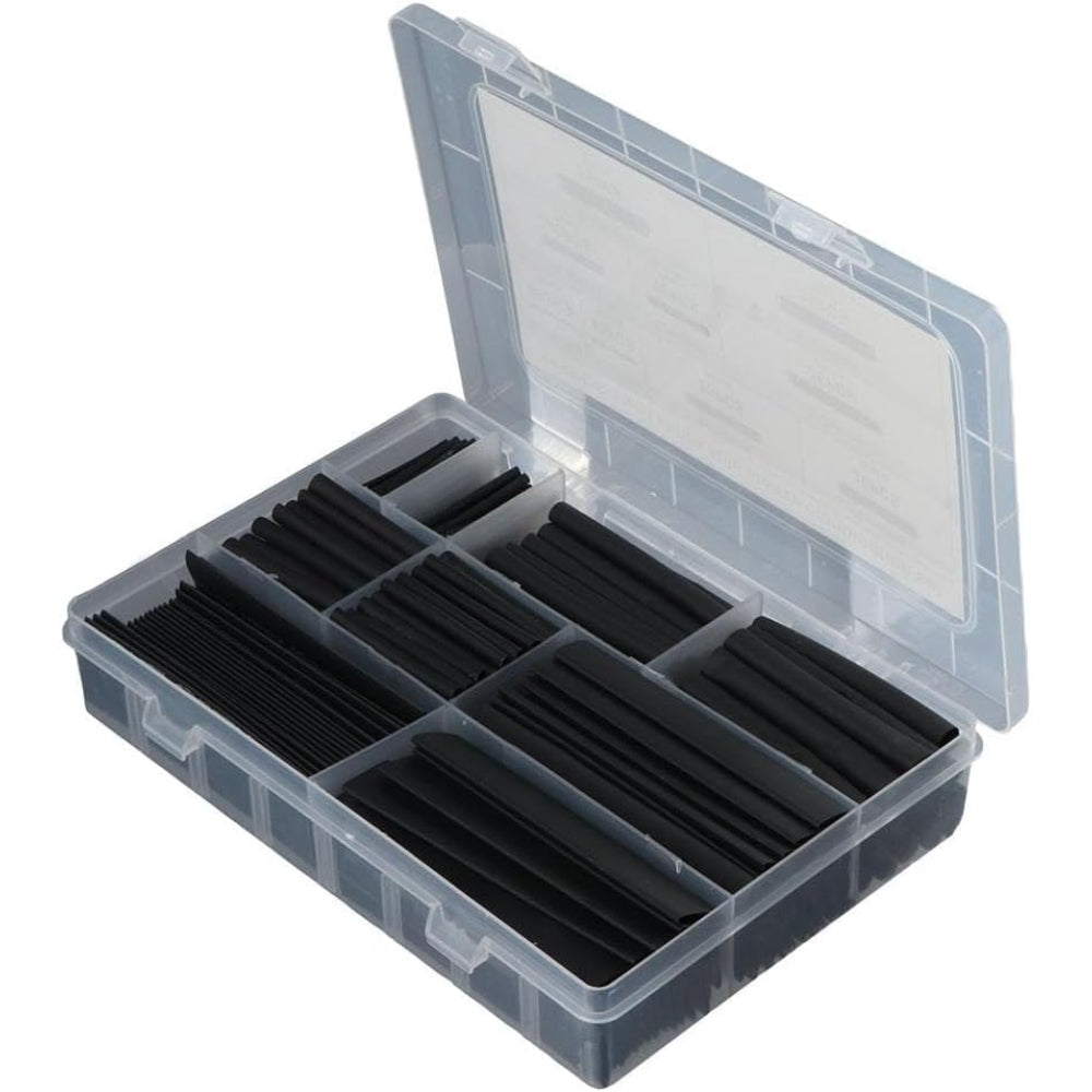 355 Piece Black Heat Shrink Tubing (Boxed) Assorted Sizes
