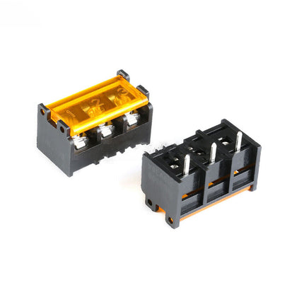 HB9500 Power Terminal Block Pitch 9.5mm 300V 25A 3Pin Black With Cover_1