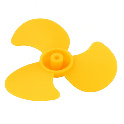 Yellow 50mm 3-blade propeller for 2mm DC motor
