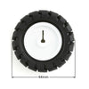 Side profile of 44mm rubber tyre wheel for small robotics