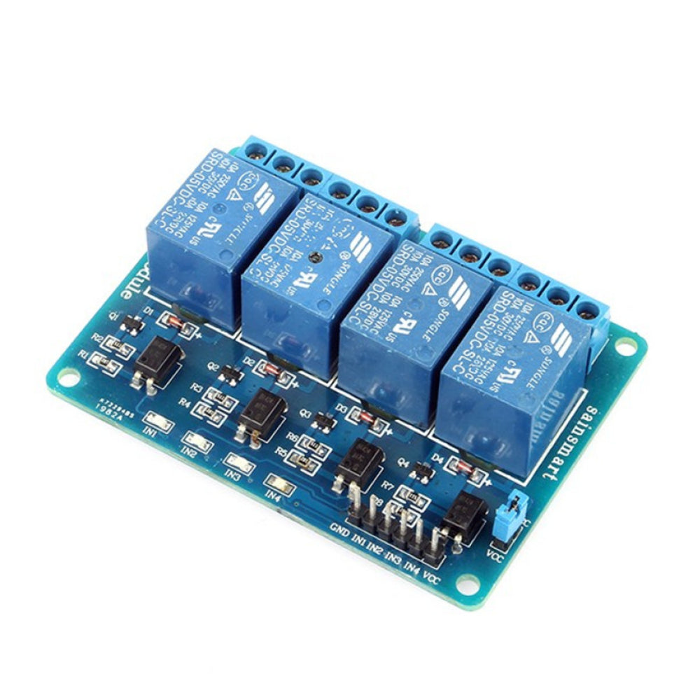 Four Channel 5V Relay Module With Optocoupler | Buy Now