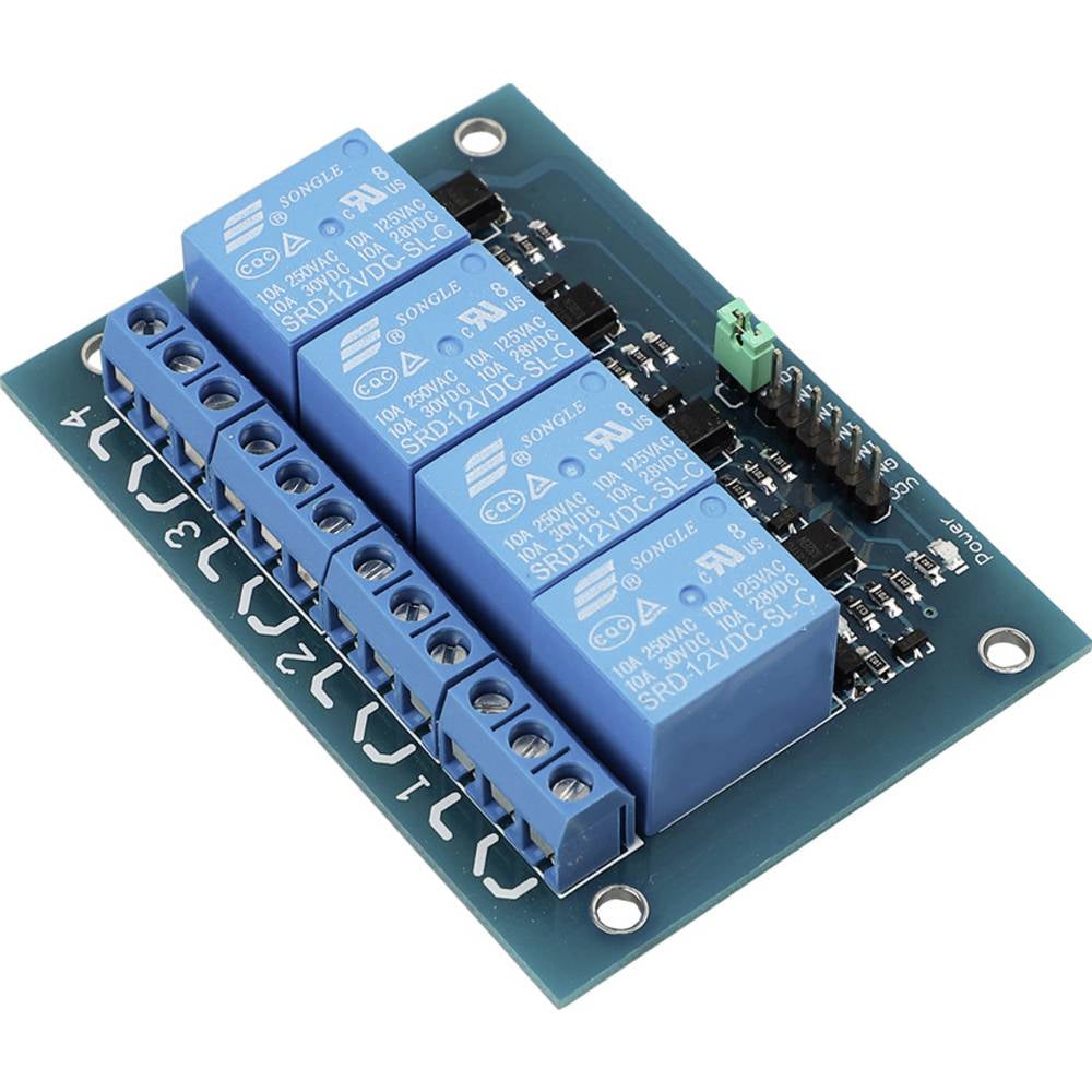 Four Channel 5V Relay Module With Optocoupler | Buy Now