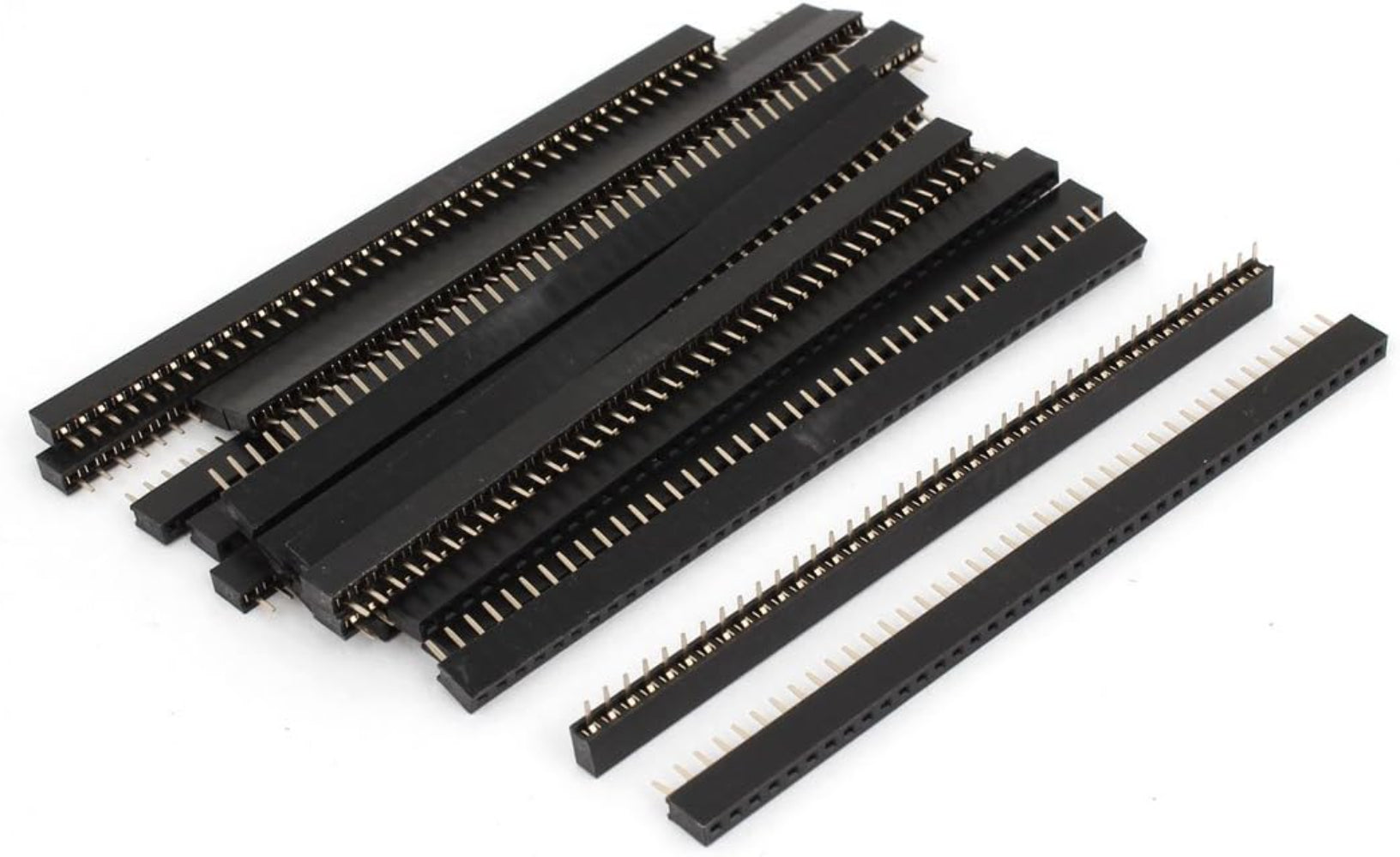 40 Pin Berg Strip Female Squre HoleType pins spaced at 2.54mm 100Pcs-1