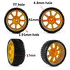 Yellow 41mm Dia 17mm Width TT BO Motor Wheel_1