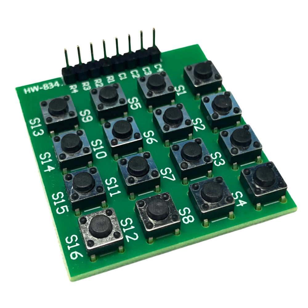 4x4 Matrix 16 Keypad Keyboard Module 16 Button 8 Pin HW-834