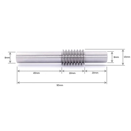 45 Steel LType 1 Modulus Worm Rod Dia 13mm_1