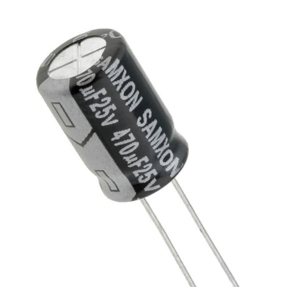 Lot De 10 Condensateurs Électrolytiques 470µF 25V - Aishi WH 105°C - Pour Soudage THT