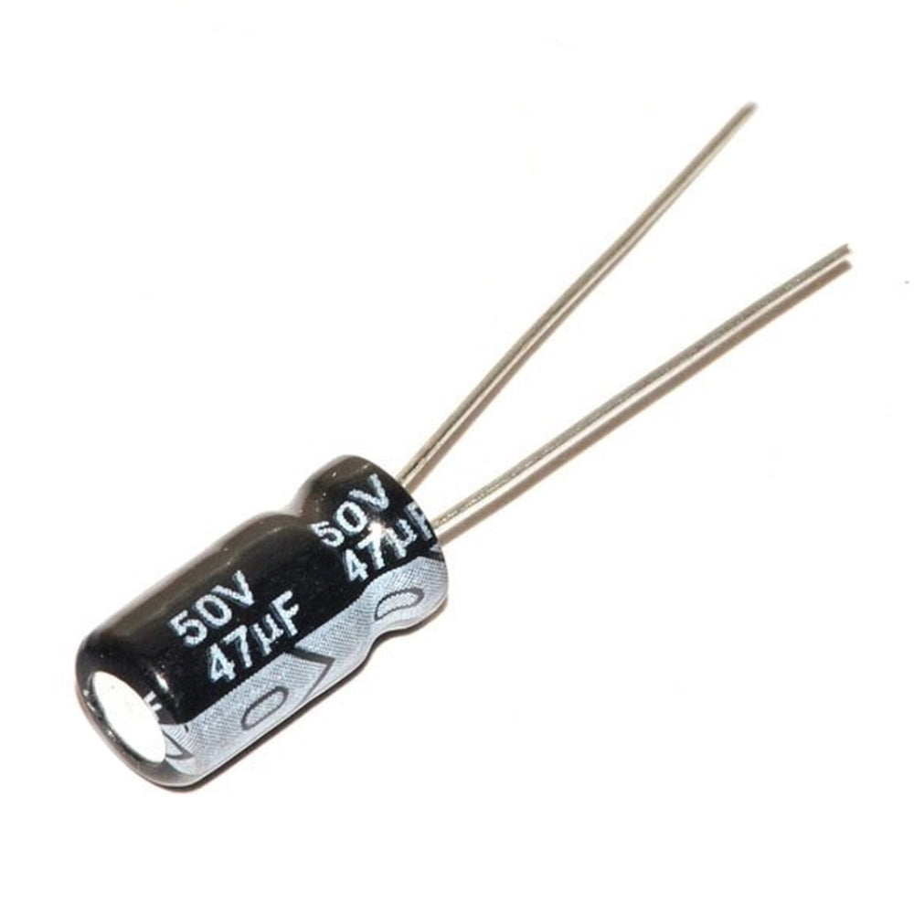 CX 47uF 250V Aluminum Electrolytic Capacitor – 47mfd 250volt, 13x20mm, ±20% Tolerance – 10-Piece Pack