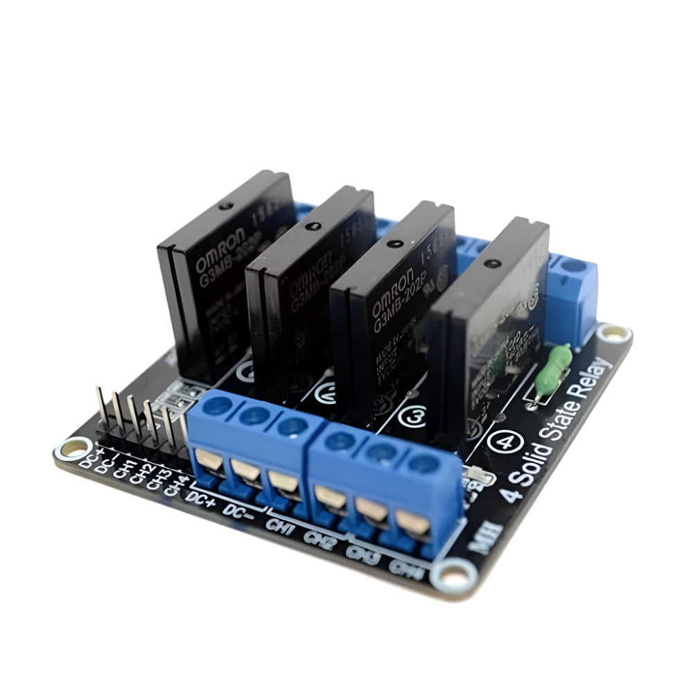 4 Module Ssr 4CH 24V Solid State Relay Module SSR DC Control 250V 2A