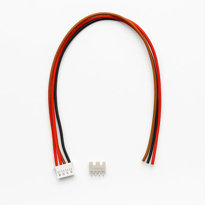 4P Locking Pin Pitch 2.54mm Connector Single Head, Straight Male and Female both 300mm
