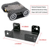 4WD Tracked Robot Tank Intelligent Car Chassis  Obstacle Avoidance Remote Control  DIY (Black))_2