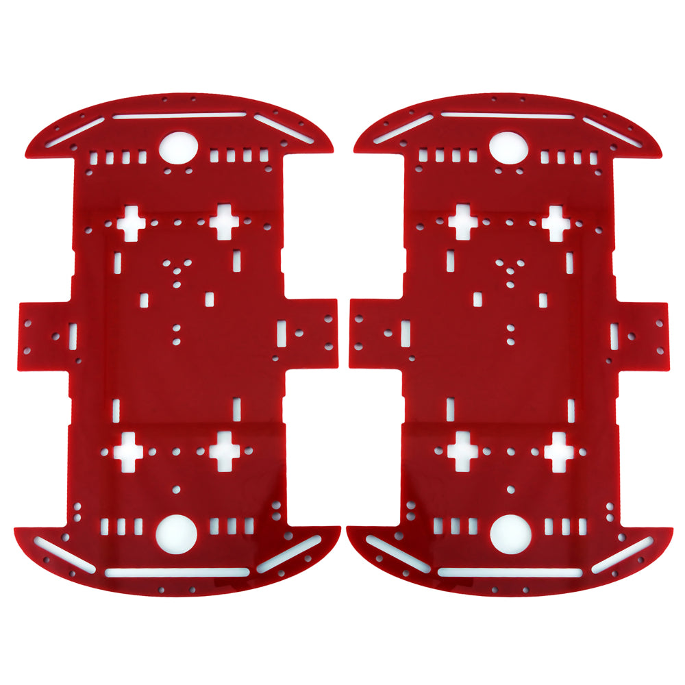 4WD Double Layer Red Robot Car Chassis Kit – DIY Robotics Platform_chassis