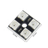 WS2812B 4-bit RGB Full-Color Driver 4 Bits Color Lamp Module Board_dimensions