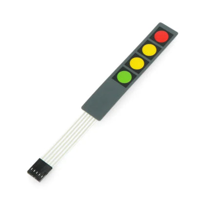4 Switch Keypad Membrane Switch DIY Keyboard Red/Yellow/Green_1