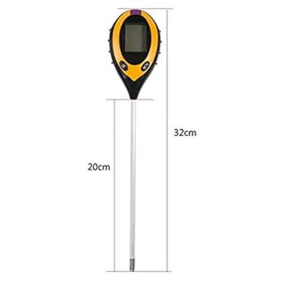 4 in 1 Soil PH Meter Soil Tester PH Moisture Meter Temperature Sunlight Measurement Analysis Acidity Alkali With Battery_1