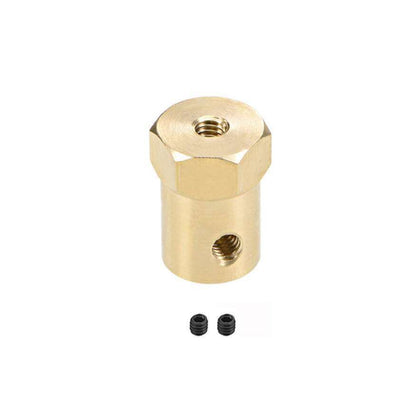 durable 4mm shaft coupling brass