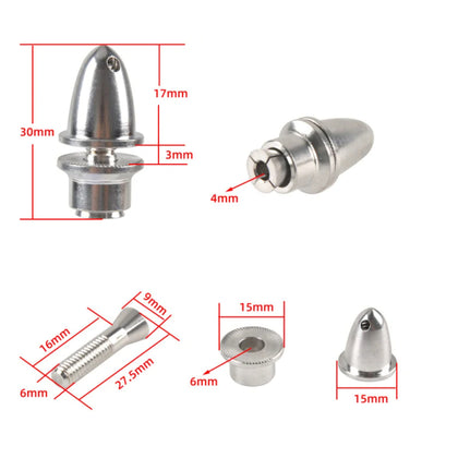 4mm RC Aluminum Bullet Propeller Adapter Holder for Brushless Motor 1 Pcs_1