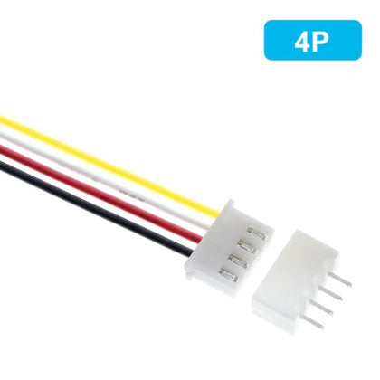 4P Locking Pin Pitch 2.54mm Connector Single Head, Straight Male and Female both 300mm_1