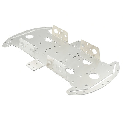 4WD chassis kit aluminum bottom plate in blue finish