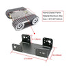 4WD Tracked Robot Tank Intelligent Car Chassis  Obstacle Avoidance Remote Control  DIY (Silver)